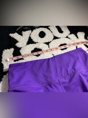 High-Rise Purple Leggings with Wide Waistband - NWT